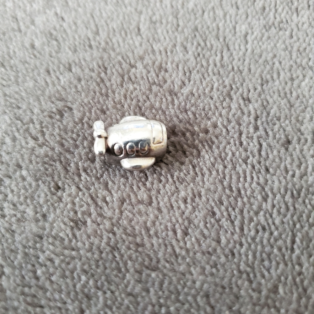 Sterling Silver Airplane Pandora Charm